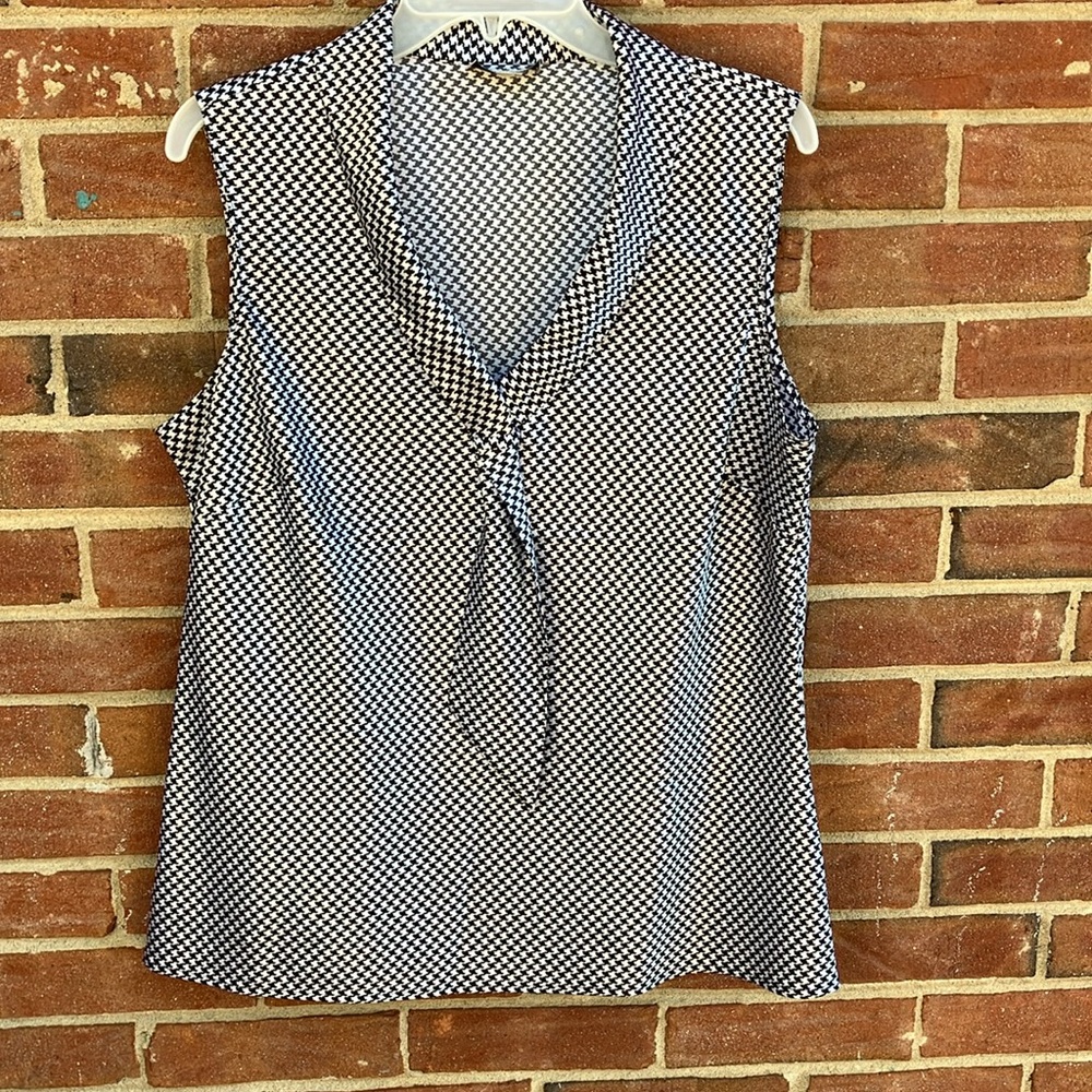 Houndstooth blouse